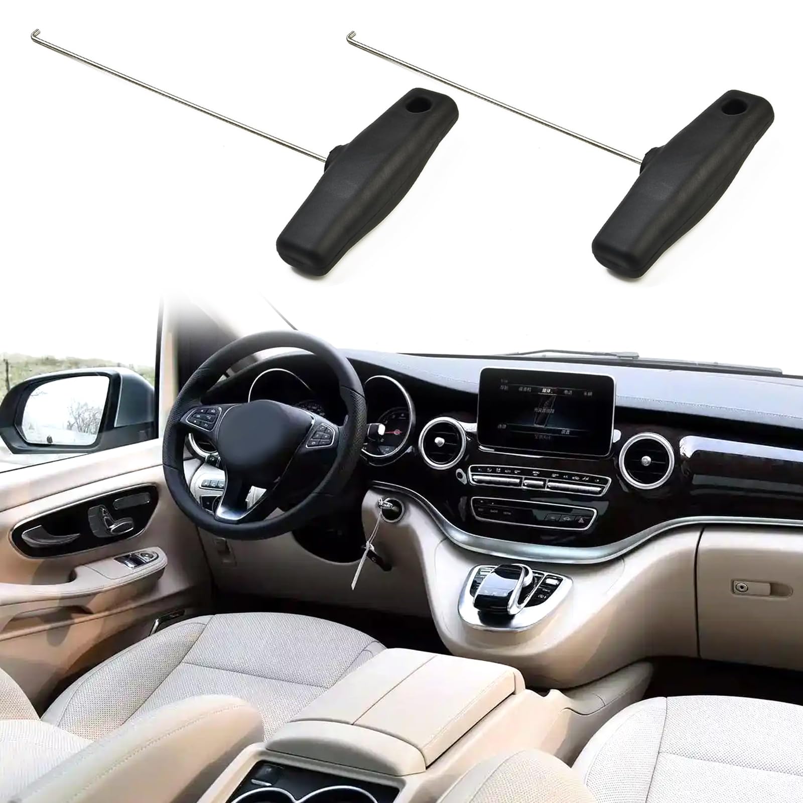 Ganci estensibili per tachimetro Mercedes W124, SL R107/R129, set rimozione cluster