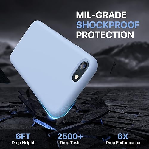 Miniatura 8 de Miracase Funda ultradelgada diseñada para iPhone SE 2022 (3ª generación)/iPhone SE 2020 (2ª generación)/iPhone 7/iPhone 8 con protector de pantalla