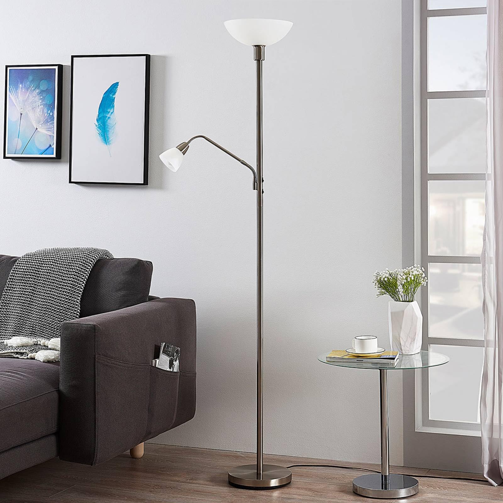 Lindby LED Lámpara De Pie Josefin (Moderno) En Bronce Hecho