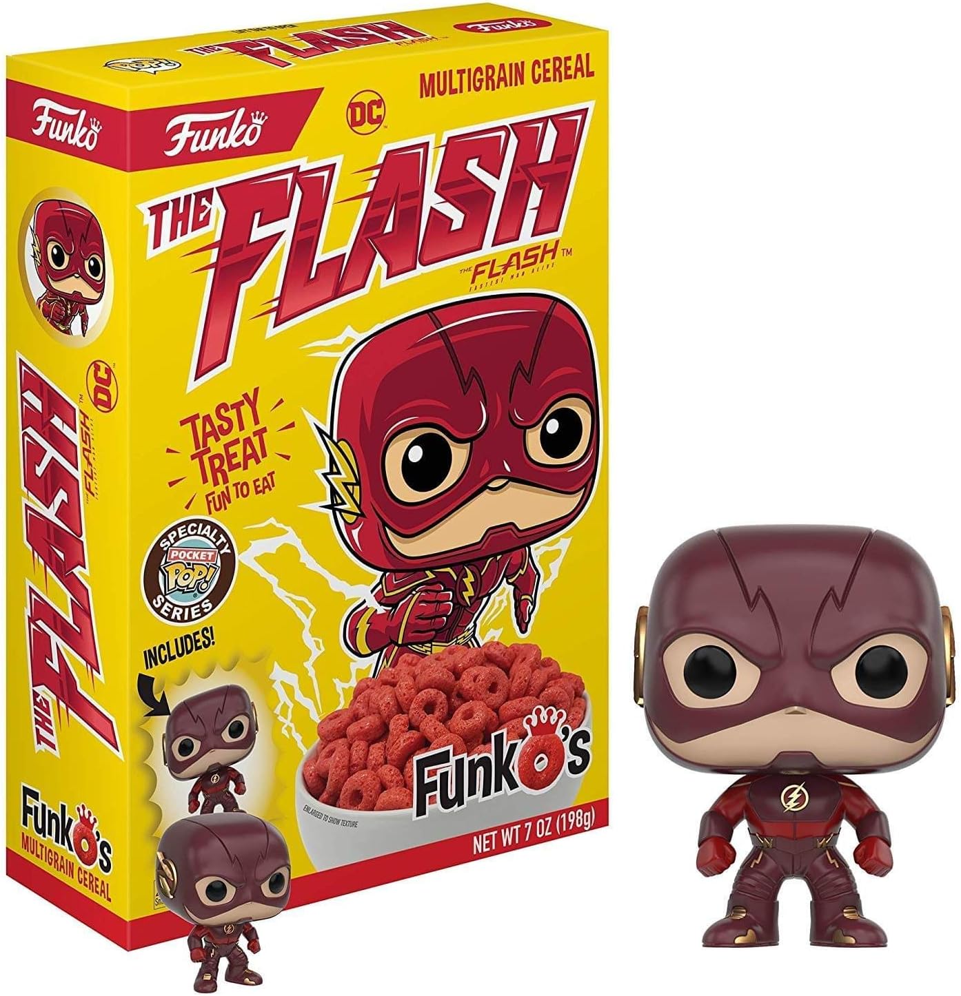 THE FLASH DC Comics Collectible FunkO's Cereal w/ Pocket POP