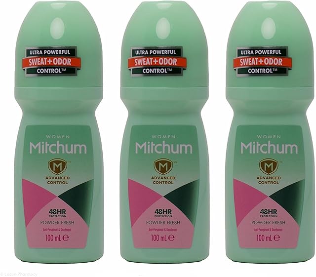 Multibuy 3x Mitchum Advanced 48 Hour Powder Fresh Anti-Perspirant & Deo 100ml