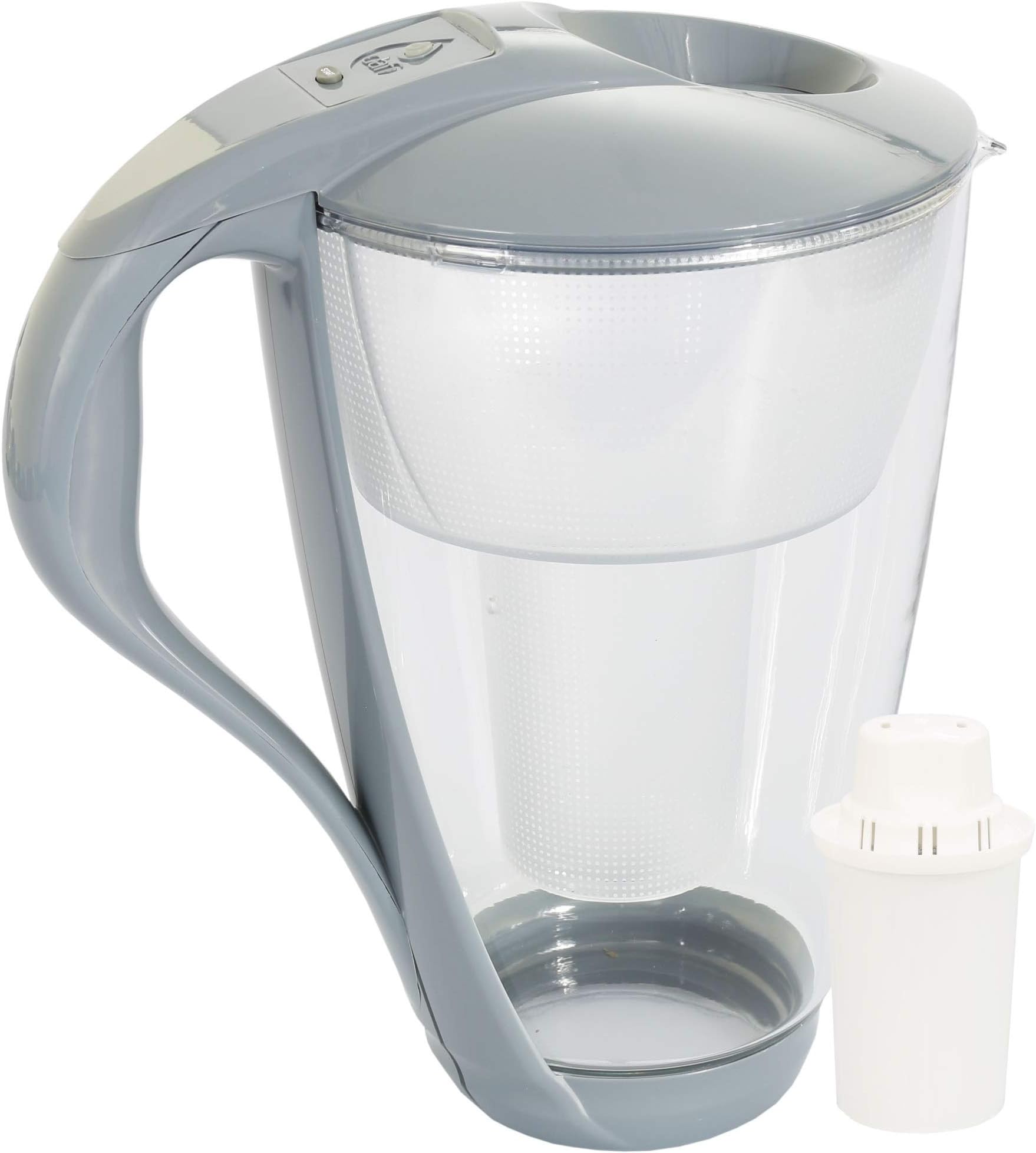 Dafi Crystal Classic 2.0L Water Filter Glass Carafe + 1 Filter Included, Graphite