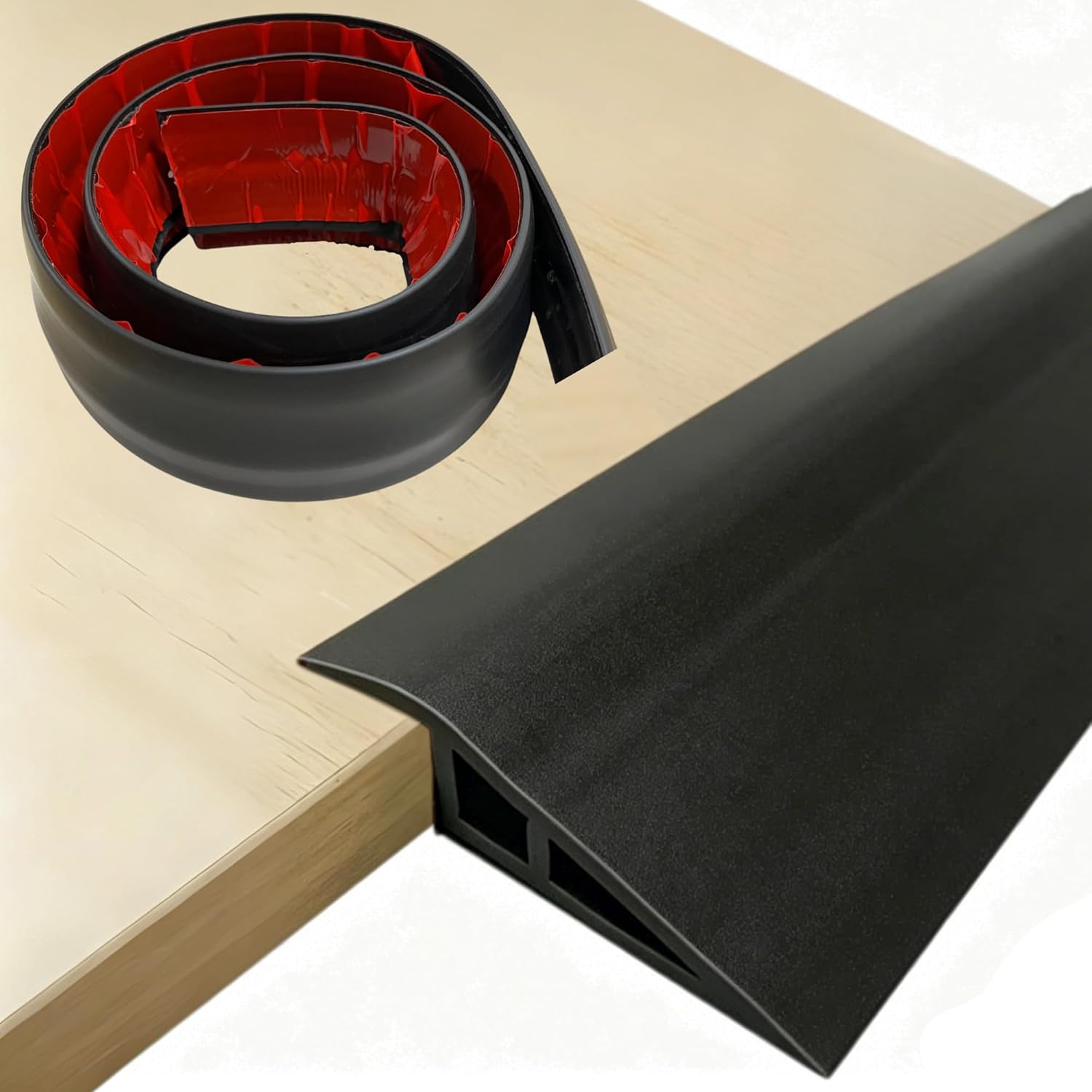1/2"~3/5" Height Threshold Ramps for doorways, Rubber Threshold,Floor Transition Strip Self Adhesive,Door Threshold, Wheelchair Ramp (39inch,Gray)