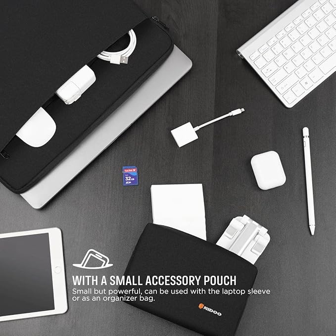 Funda para portátil NIDOO 15.6 pulgadas, color negro miniatura 2