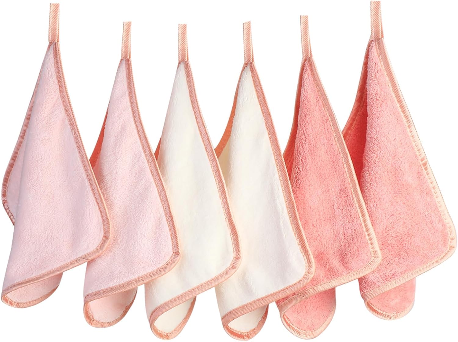 PHOGARY Microvezel gezichtsdoek, 6 stuks, herbruikbare make-up remover doek voor gezicht, microvezel reinigingsdoeken gezichtsdoekjes, make-up remover gezichtshanddoeken – wasbaar en zacht voor de
