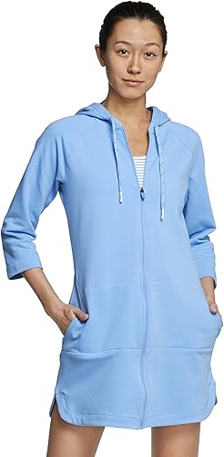 Vista 19 de Speedo - Bata de fitness acuática con capucha y cubierta, con zíper frontal completo Negro (Speedo Black)