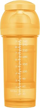 TWIST SHAKE Colorful Plastic Feeding Bottle 260ml Orange