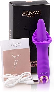 ARNAVI - Vibrador de Silicona con Lengua para dar placer al ...