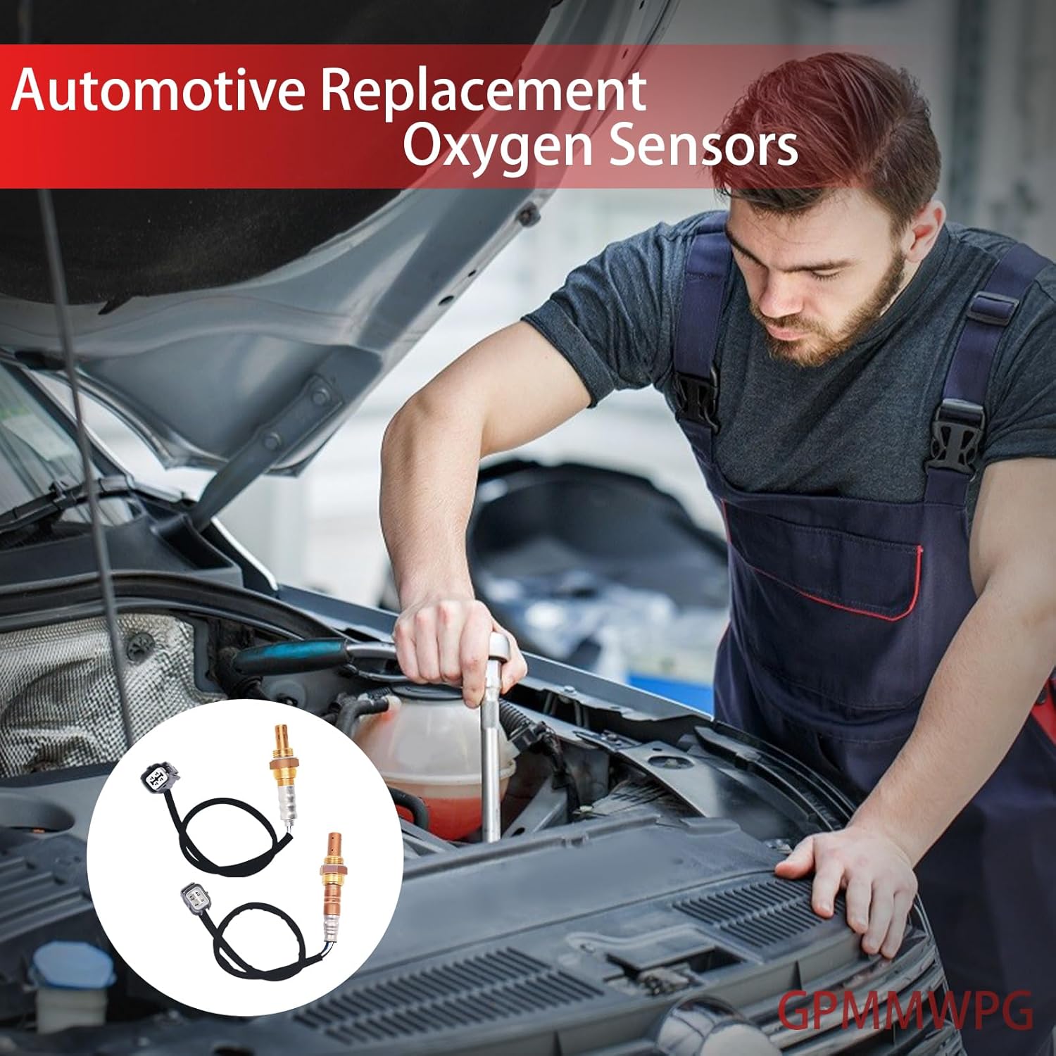 2PCS O2 Sensor 234-9005 234-4125, 02 Sensor, Automotive Replacement Oxygen Sensor Compatible with Honda for CR-V 2002-2004