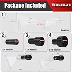 TunaMax Universal Work with All Vacs with 2-1/2" & 1-7/8" &1-1/4" Three Adapters Extractor Attachment for Upholstery & Carpet Cleaning & Auto Detailing