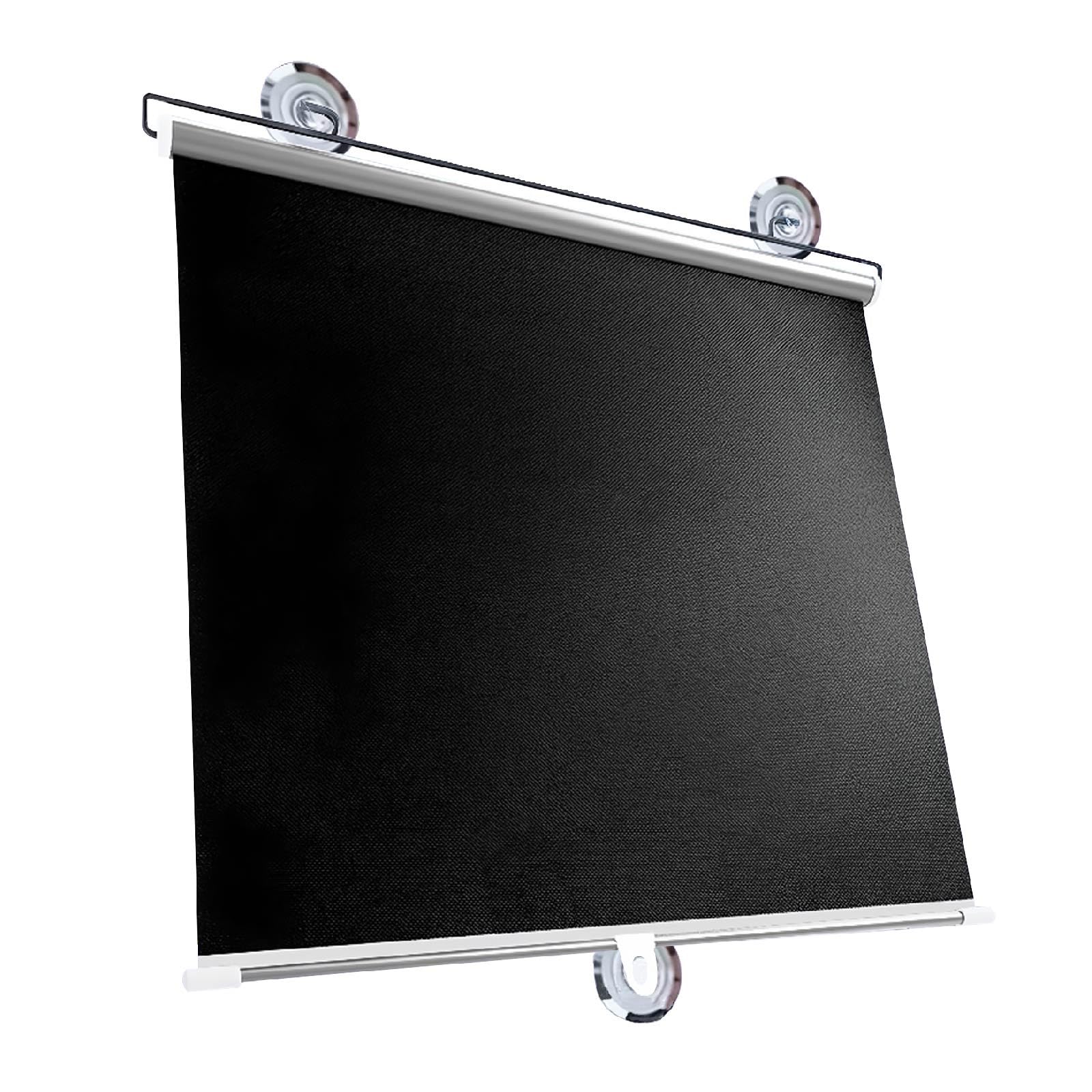 Tenda a Rullo Oscurante al 100%, Senza Fili, Senza Foratura, con Ventosa, Impermeabile, termoisolante, con Protezione UV, 40-79 cm L x 150/200 cm H, Nera, Facile da installare, per