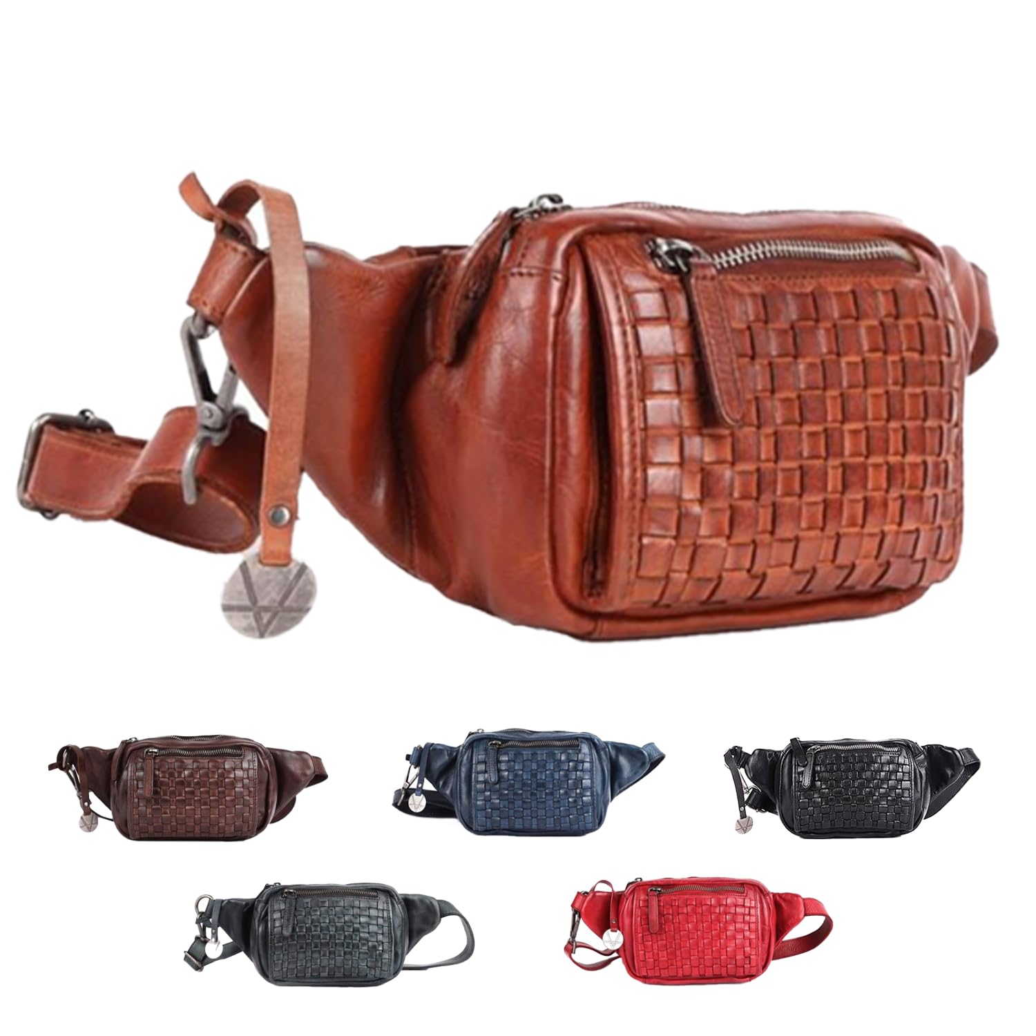 Vilenca Holland Genuine Leather Waist Bag Unisex, Waist Bag for Travel Trendy Casual Travelling Essentials Kept Bag Stylish, Durable, and Secure