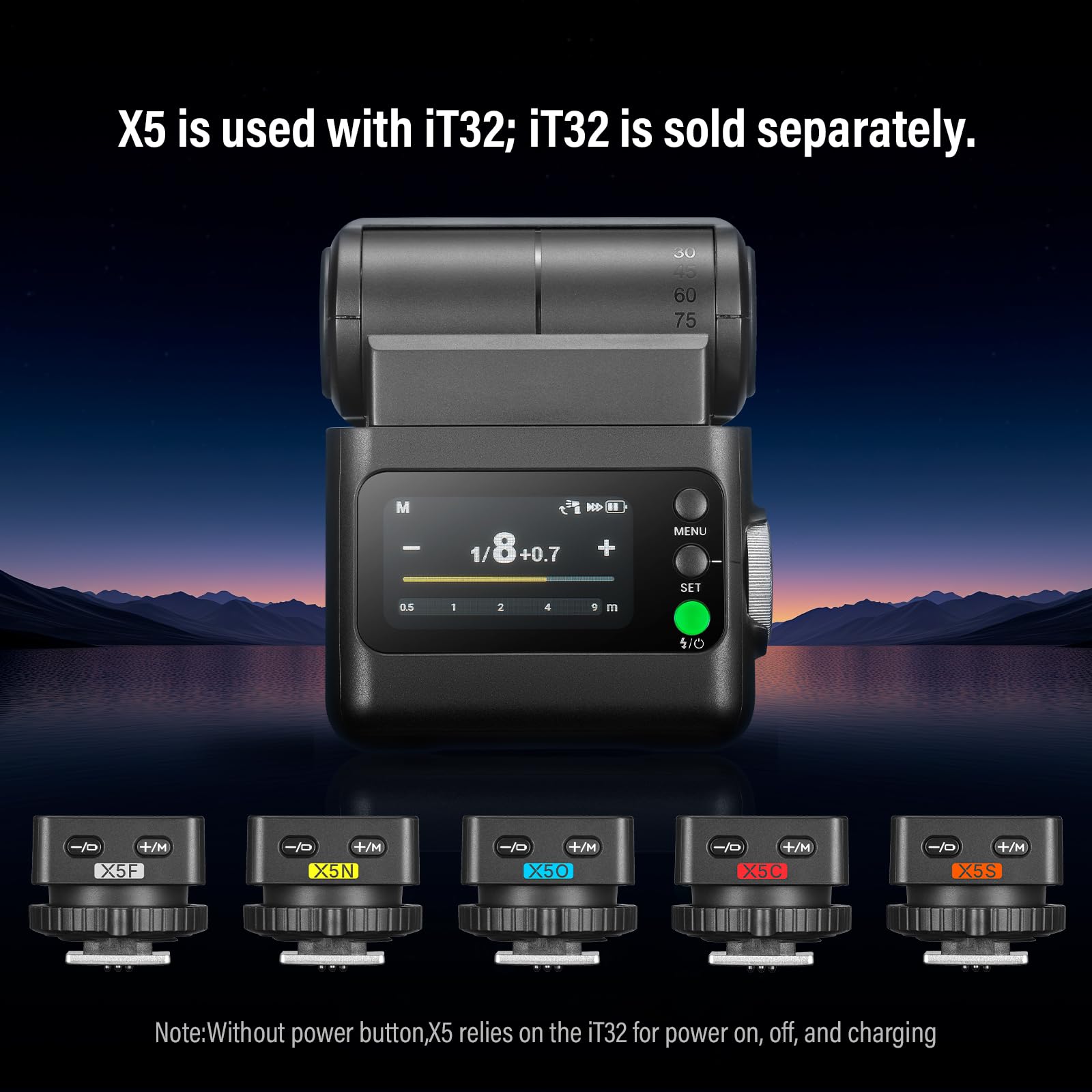 Godox X5S TTL Wireless Flash Trigger 2,4 GHz Cavo Sincrono 2,5 mm Attivatore per Slitta per iT32 Flash Completamente Carico 4000 Flash Batteria Integrata e Indicatore Luminoso per Sony
