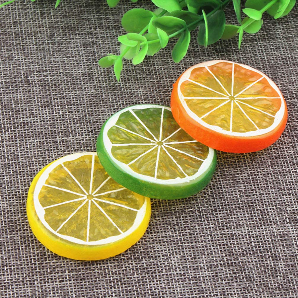 30 Stück Täuschend Echte Zitronenscheiben Aus Kunststoff - Deko Für Küche, Party & Hochzeit