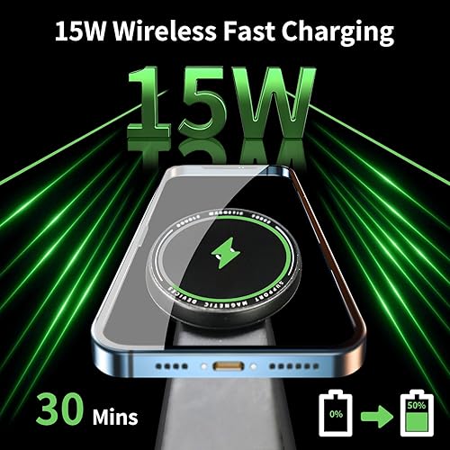 Miniatura 2 de Cargador de montaje para automóvil MagSafe Cargador de coche inalámbrico Soporte magnético para teléfono de automóvil, cargador inalámbrico para