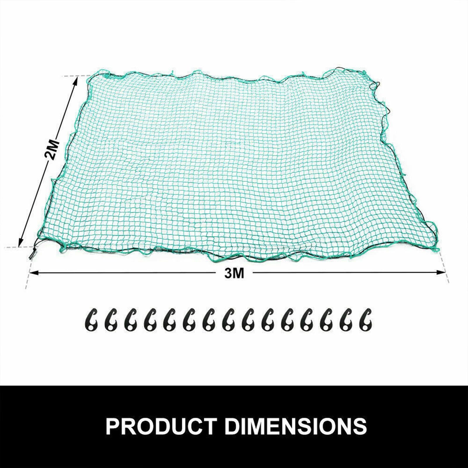 Filet de chargement – Solution de rangement en polyéthylène renforcé robuste pour remorques et véhicules – Idéal pour le rangement du coffre et la fixation du chargement