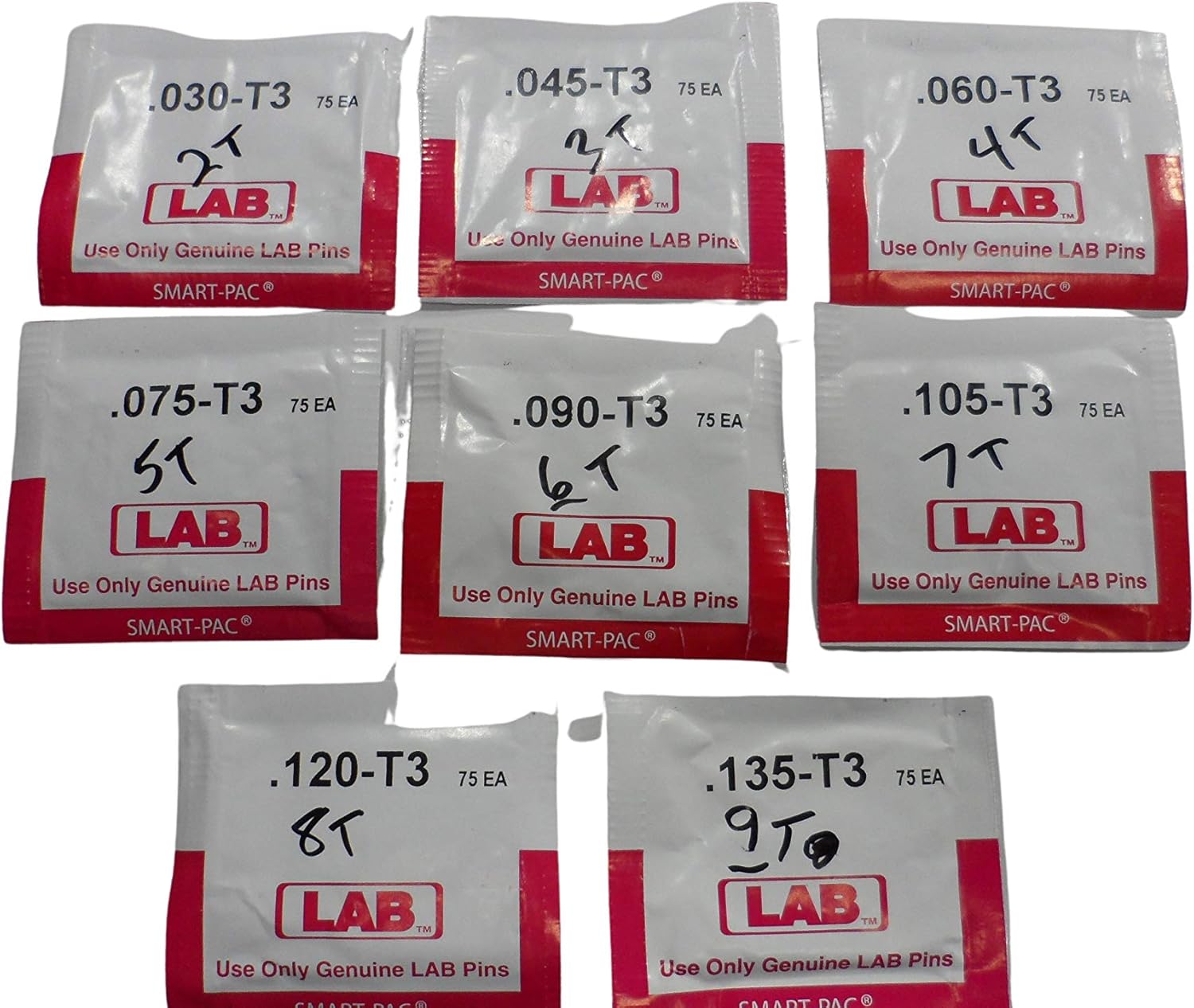 Pins for Schlage - Half Pack Each #0-9B & 2-9T pins
