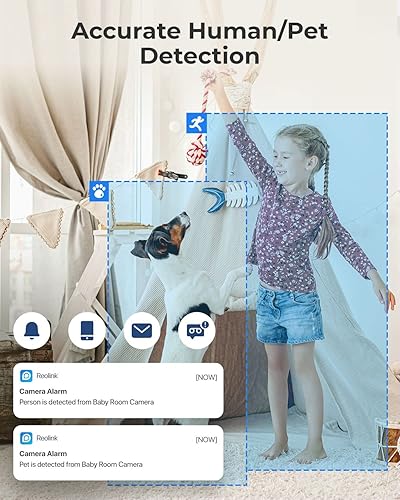 Miniatura 4 de REOLINK IndoorCam con paquete BatteryCam, 3MP E1 con 1080p Argus 2E y panel solar, WiFi de 2.4 GHz solamente, control remoto con aplicación de