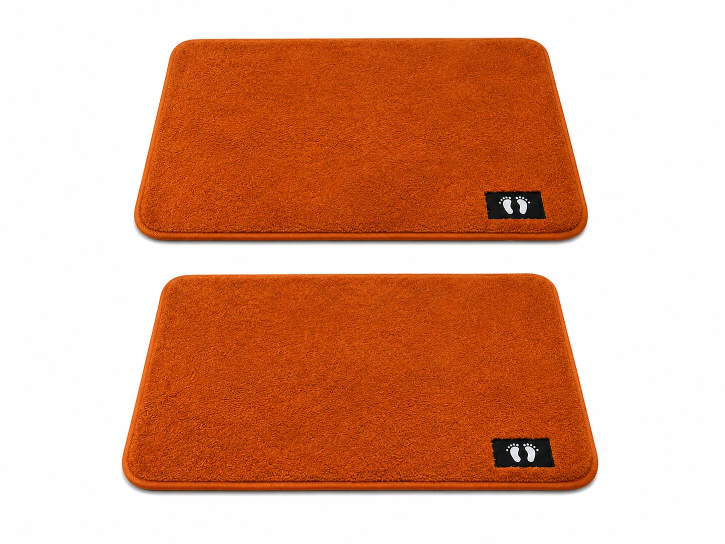 A Cube Luxury Solutins| Ultra Soft Anti-Skid Bath Mat | Rabbit mat Quick Dry Water Absorbent Door Mat for Bathroom & Bedroom | Machine Washable Long-Lasting Doormat (2, Orange)-image-4