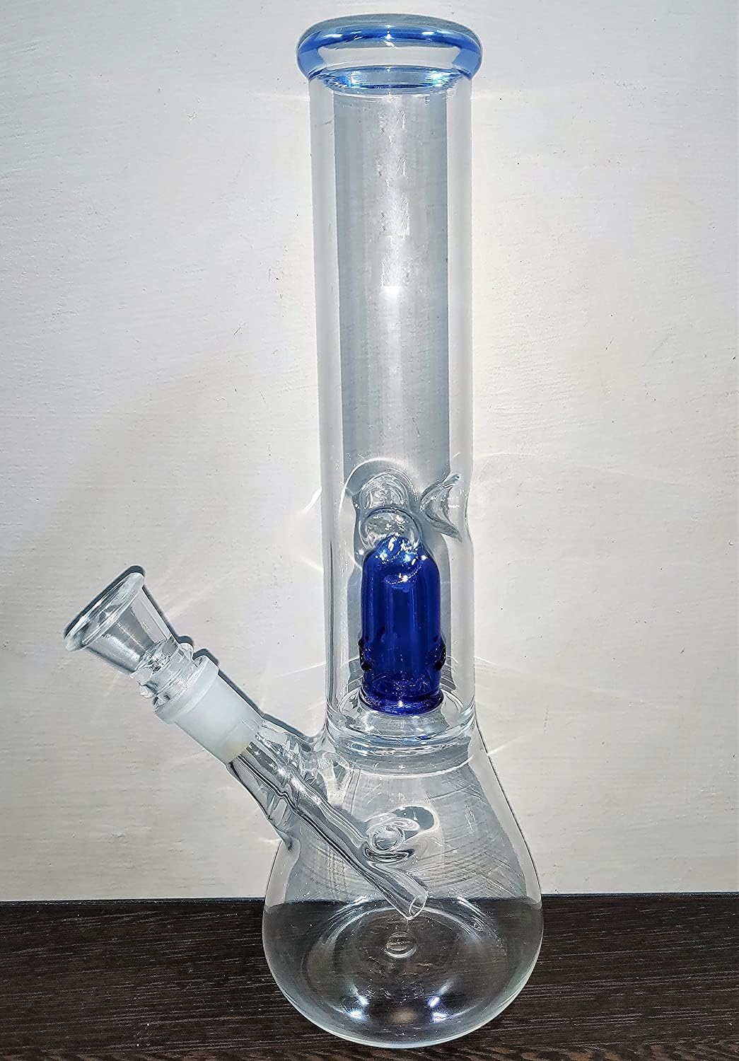 Inara Creation Glass Percolator Ice Bong 10 Inch - Blue