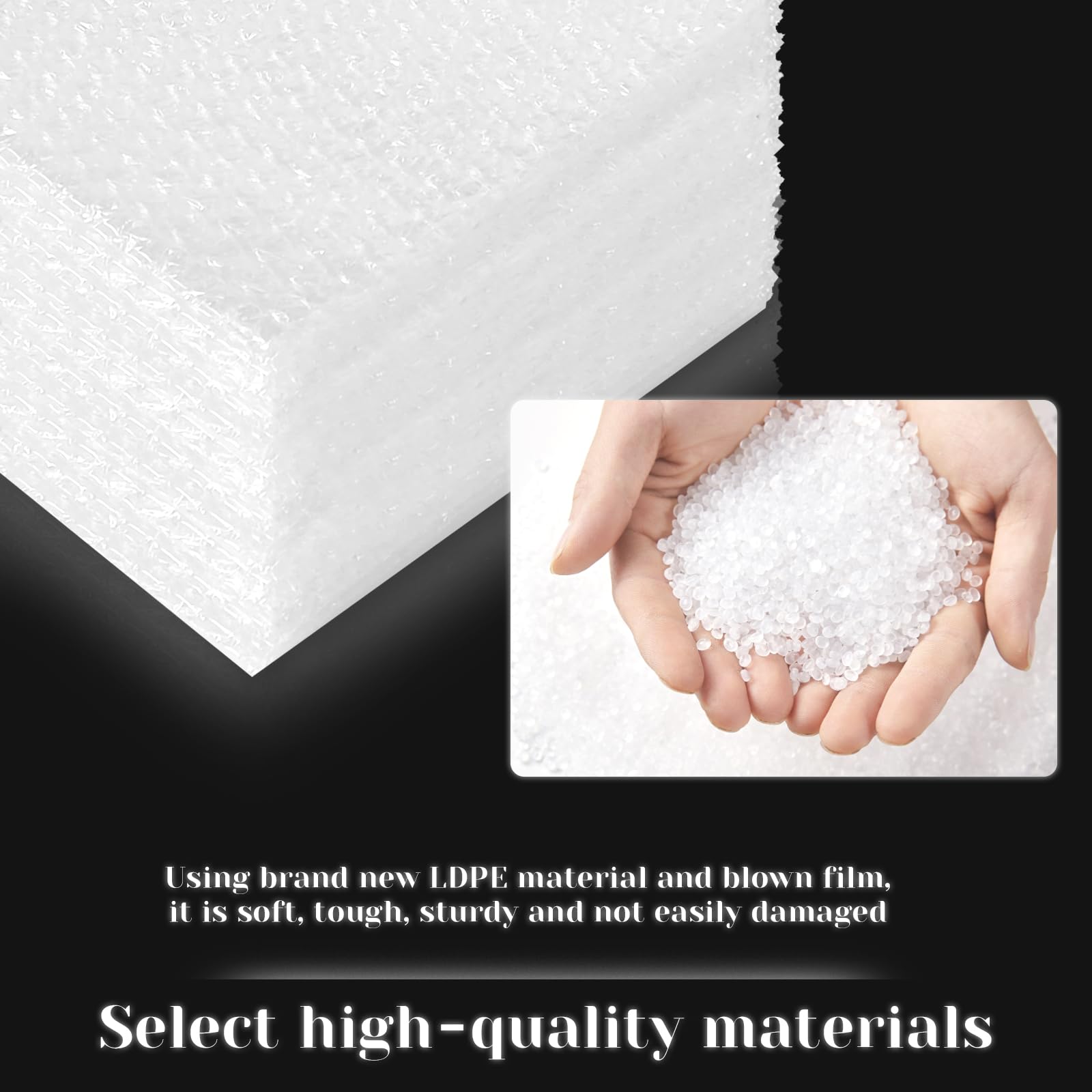 50 bolsas de plástico de burbujas, bolsas transparentes de 15,2 x 20,3 cm, materiales de embalaje para artículos frágiles, mangas de burbujas para embalaje y envío