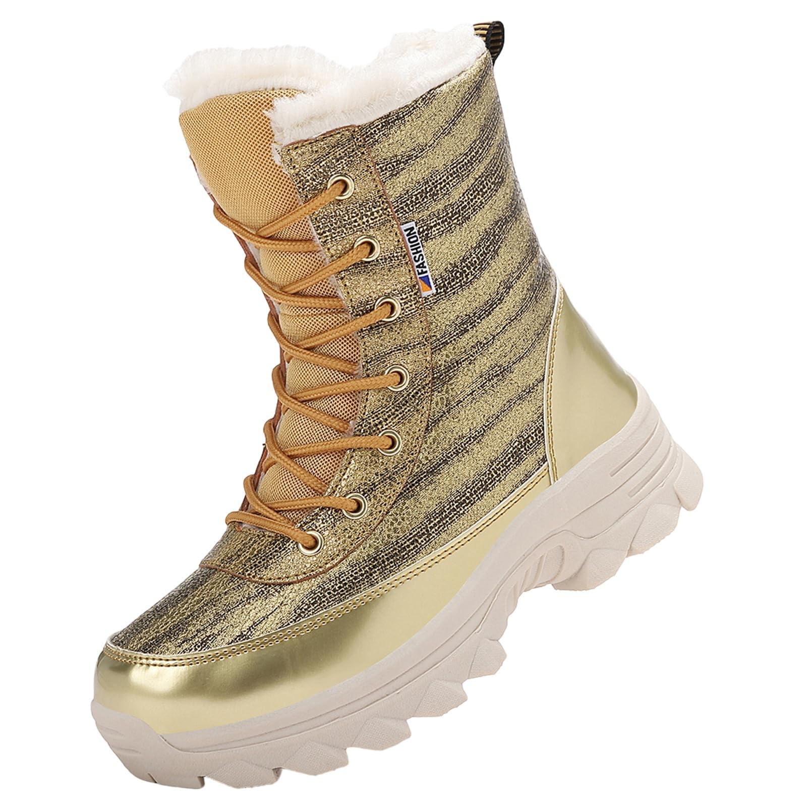 Damskie buty zimowe z podszewką z flauszu | antypoślizgowe buty trekkingowe zapewniają gładkość | Slim Fit na co dzień, do pracy i do miasta