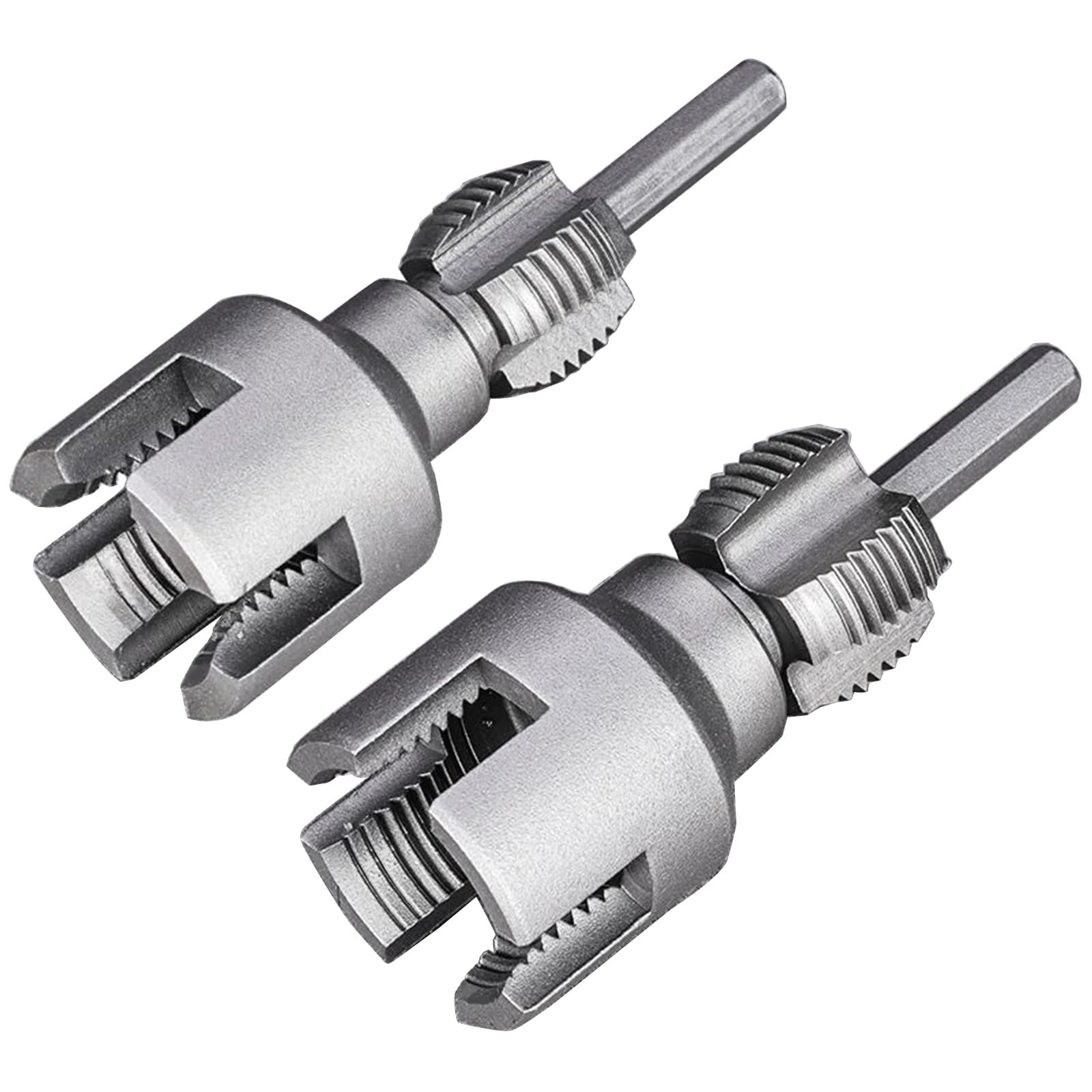 HDOYTXXM Pipe Thread Cutting Tool Integrated Internal & External Threading Tool for Pvc Tap Die Set (1/2" +3/4 ") Plumbing Threader for Home Improvement