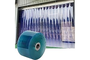 PVC Strip Door Curtain, 164ft Waterproof Clear Vinyl Curtain