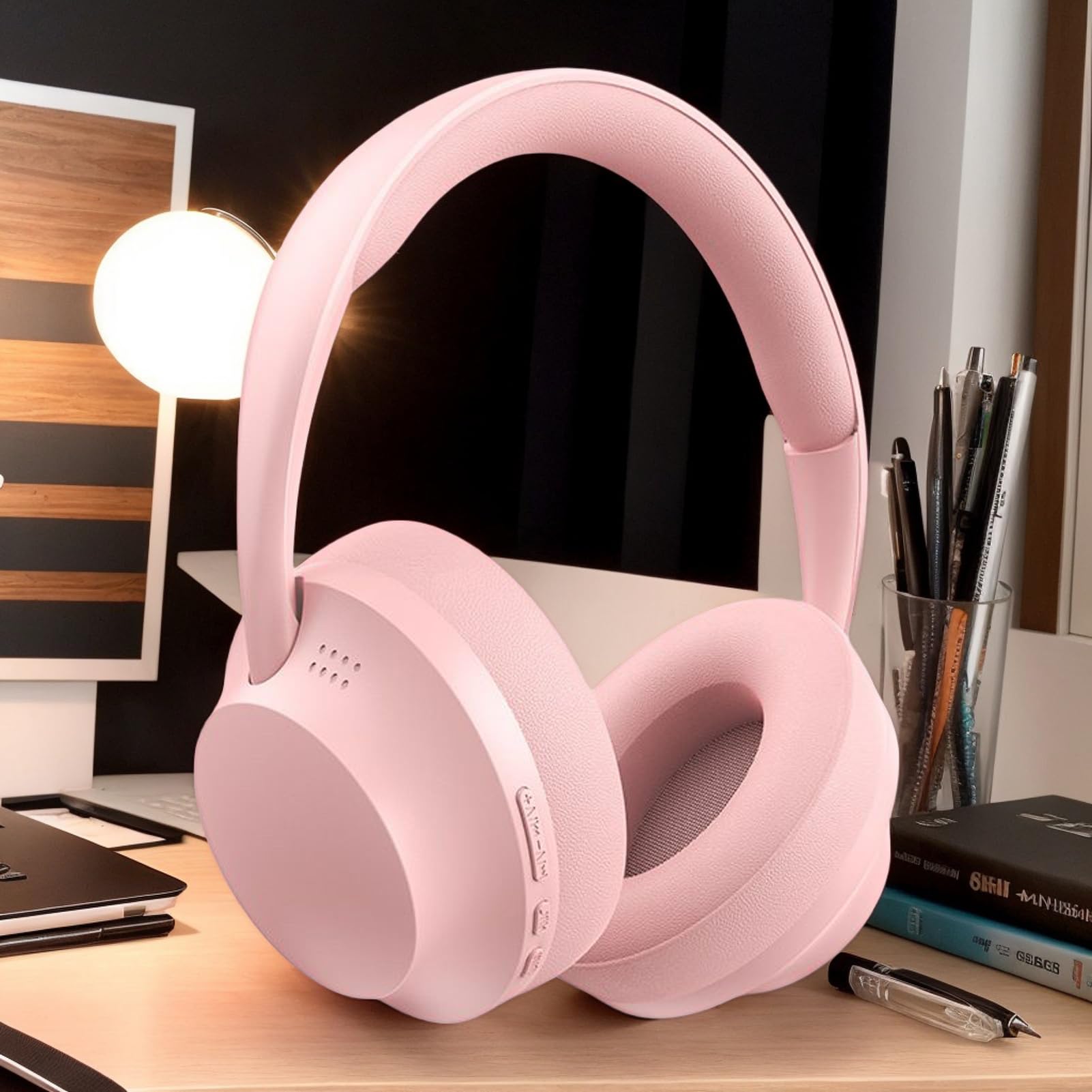 Générique Casque Audio sans Fil | Écouteurs Professionnels,Écouteurs sans Fil Autonomie Prolongée avec Carte Amovible pour Studio Adulte Adolescent Enfant Femme