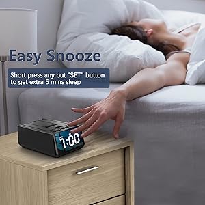 Cell Phone Stand with Wireless Bluetooth Speaker & Alarm Clock, 3 in 1 Adjustable Holder with Anti-Slip Base Fits All Phones Tablets, Unique Tech Gifts for Men/Women, Dad, Mom, Husband, Wife (Black)