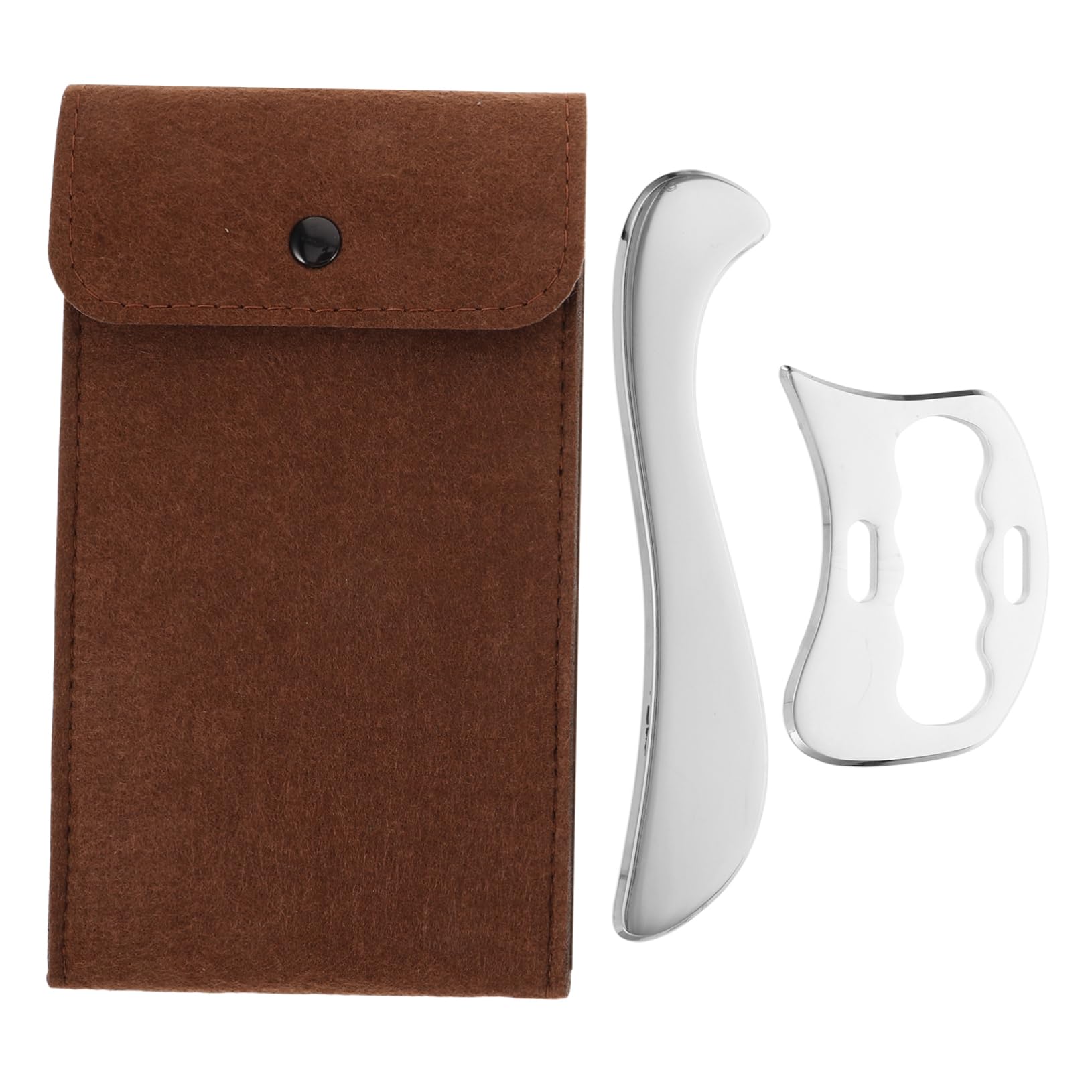 Gua-sha-schaber-set Aus Edelstahl Für Muskelschmerzen Faszienmassage Und Durchblutungsförderung Inklusive Schabwerkzeuge Für Arm Waden Hals Und Schultern Für Heimgebrauch Und Reise