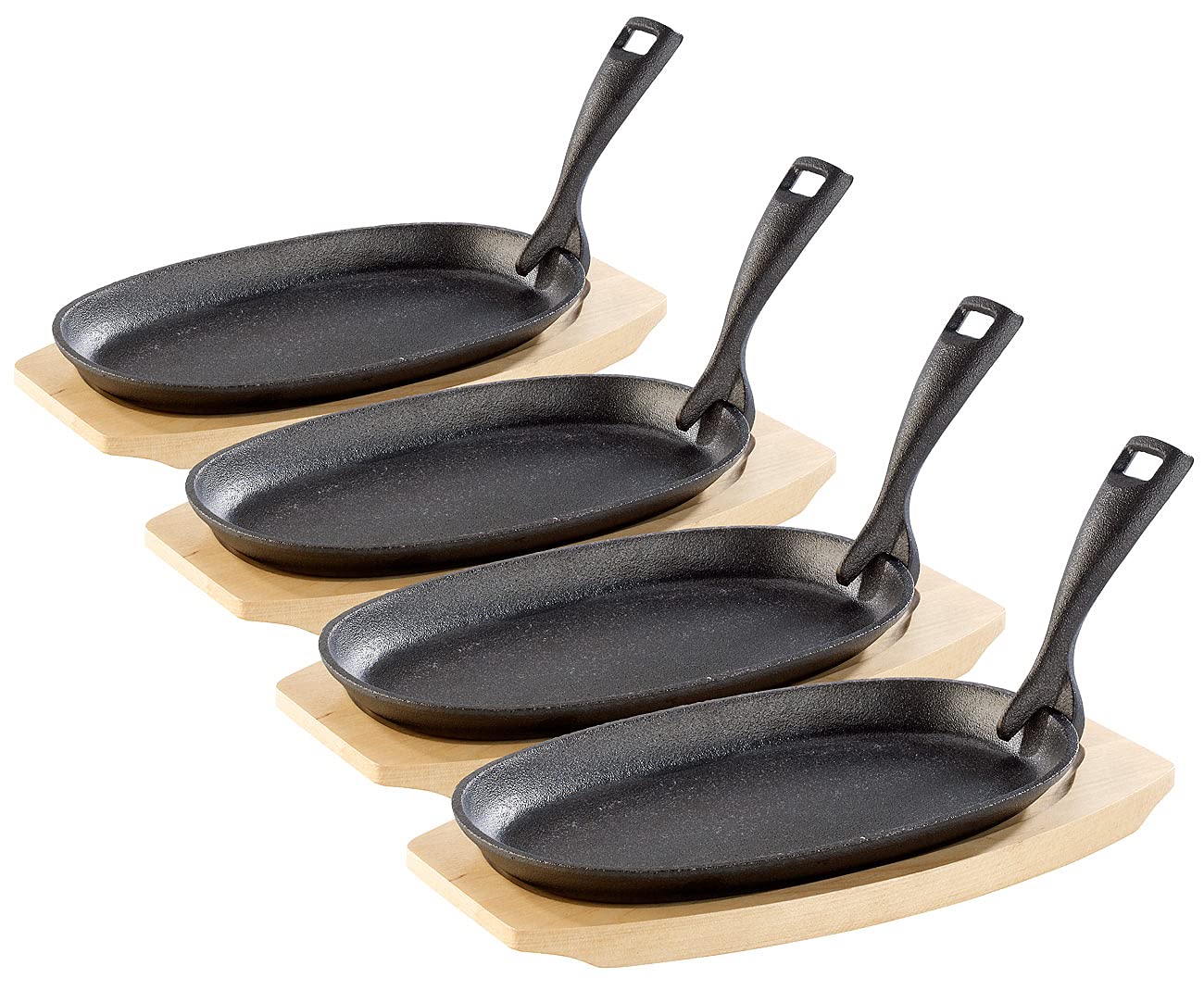 Tornwald-Schmiede 4 plats en fonte avec poignée amovible - 24 cm