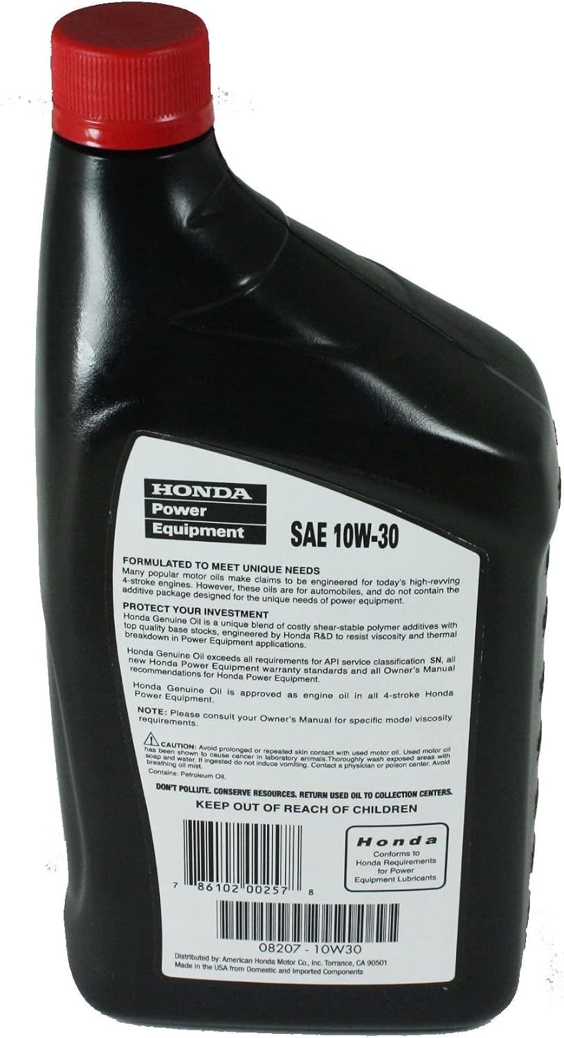 Honda 08207-10W30 KIT (Oil Change Kit For EU2000 Generators)