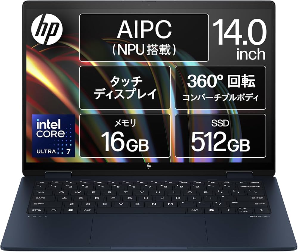 Amazon.co.jp: HP ノートパソコン Envy x360 14-fc 14.0インチ 2