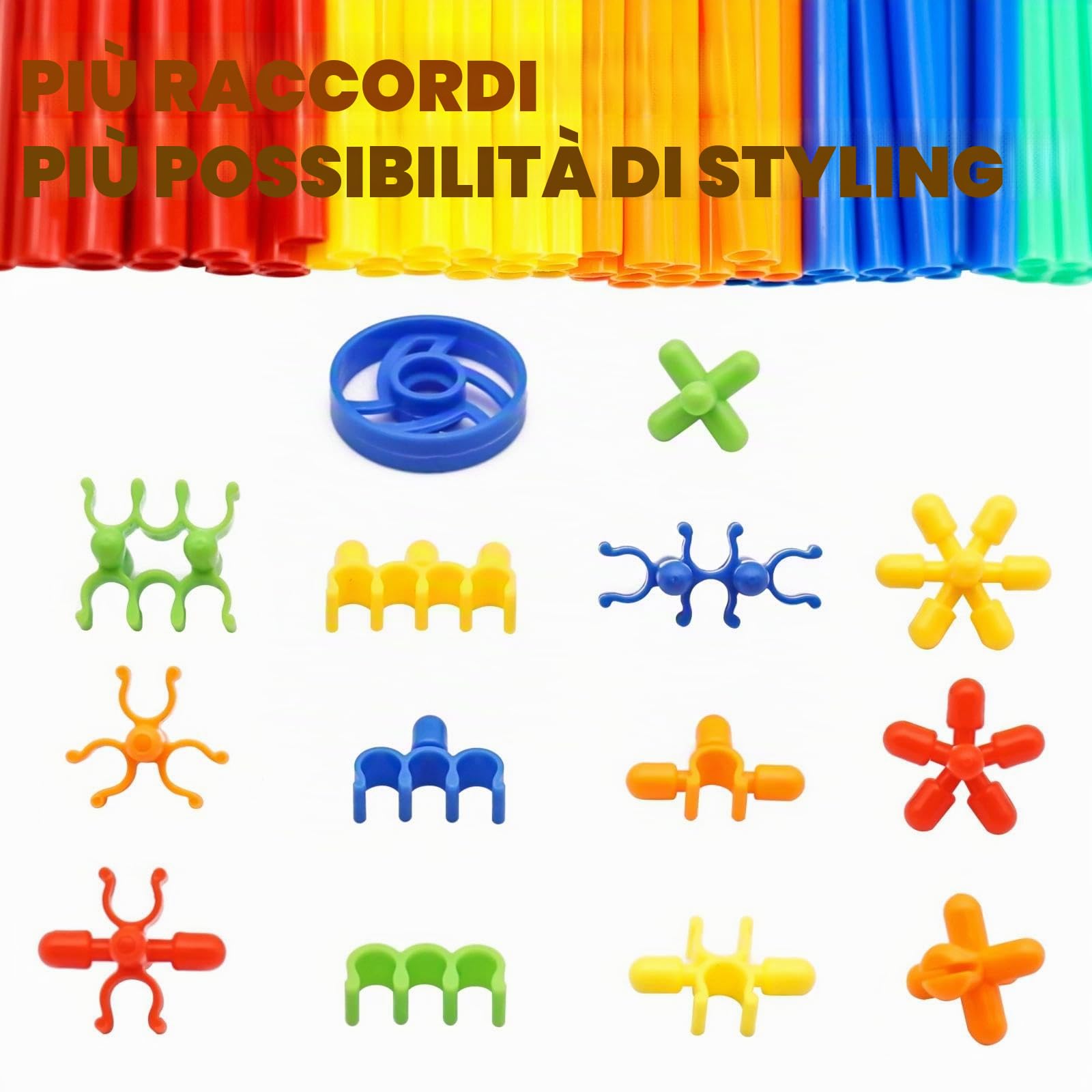 WYSWYG Set di da Costruzione, Contiene 1000 ，Giocattoli da Costruzione per Bambini dai 3 4 5 6 Anni，Set di Mattoncini Fai da Te per Ragazzi e Ragazze
