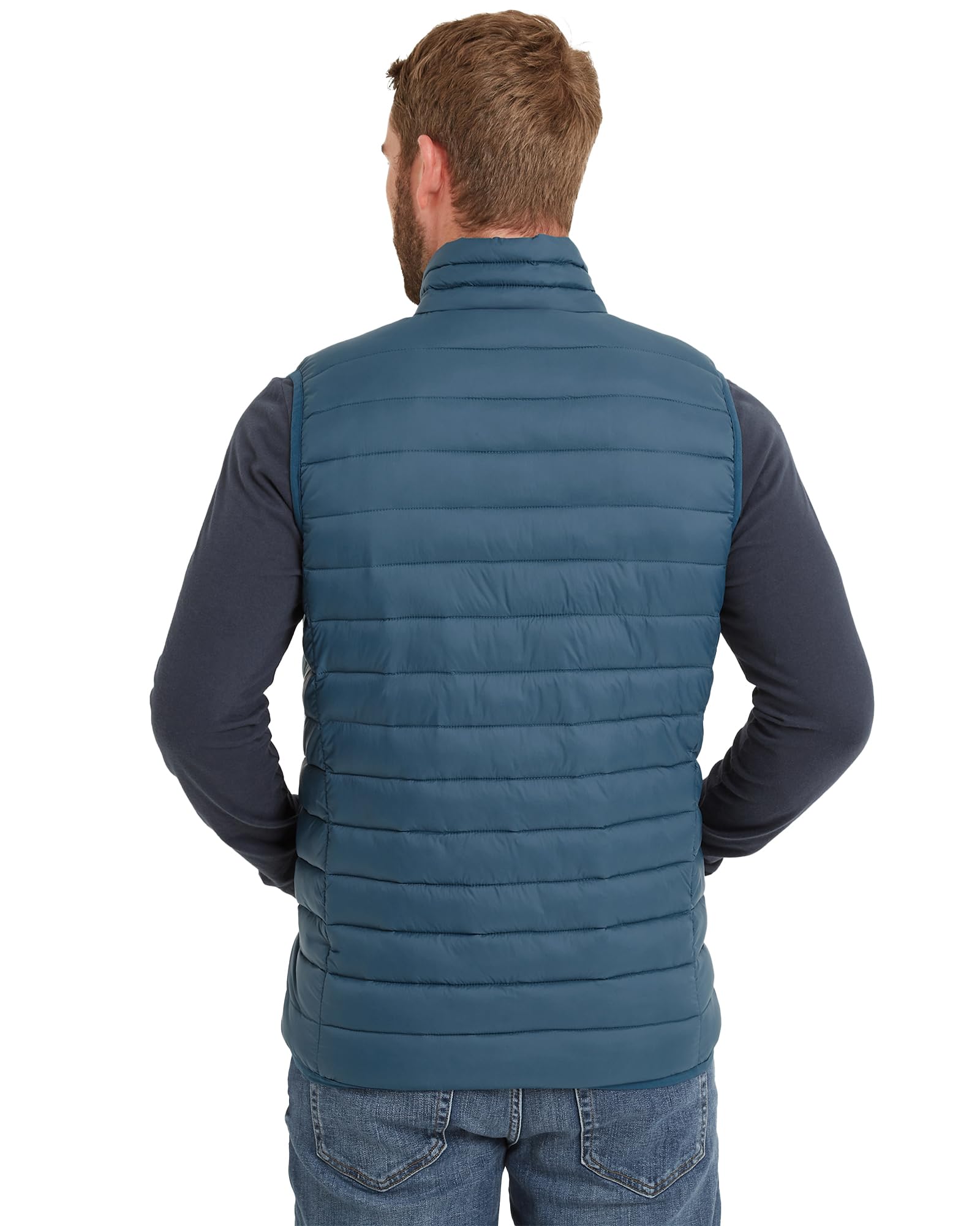 TOG24 Herren Steppweste Outdoor Übergangswesten Leicht Sportwesten Ärmellos Pufferjacke Bodywarmer für Männer Laufen Golf Wandern Reiten
