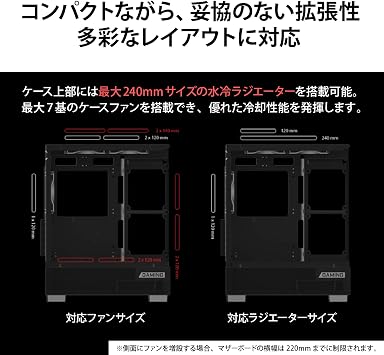 MSI PAG PANO M110A Mini Tower PC Case CS9702
