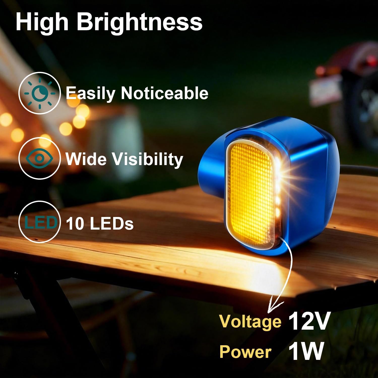 MoKitDora Rear Led Turn Signal Light Mini Brake Running Lights for Harley 2009-2023 Touring 2000-2023 Softail 2000-2022 Sportster 2006-2017 Dyna, Blue Housing