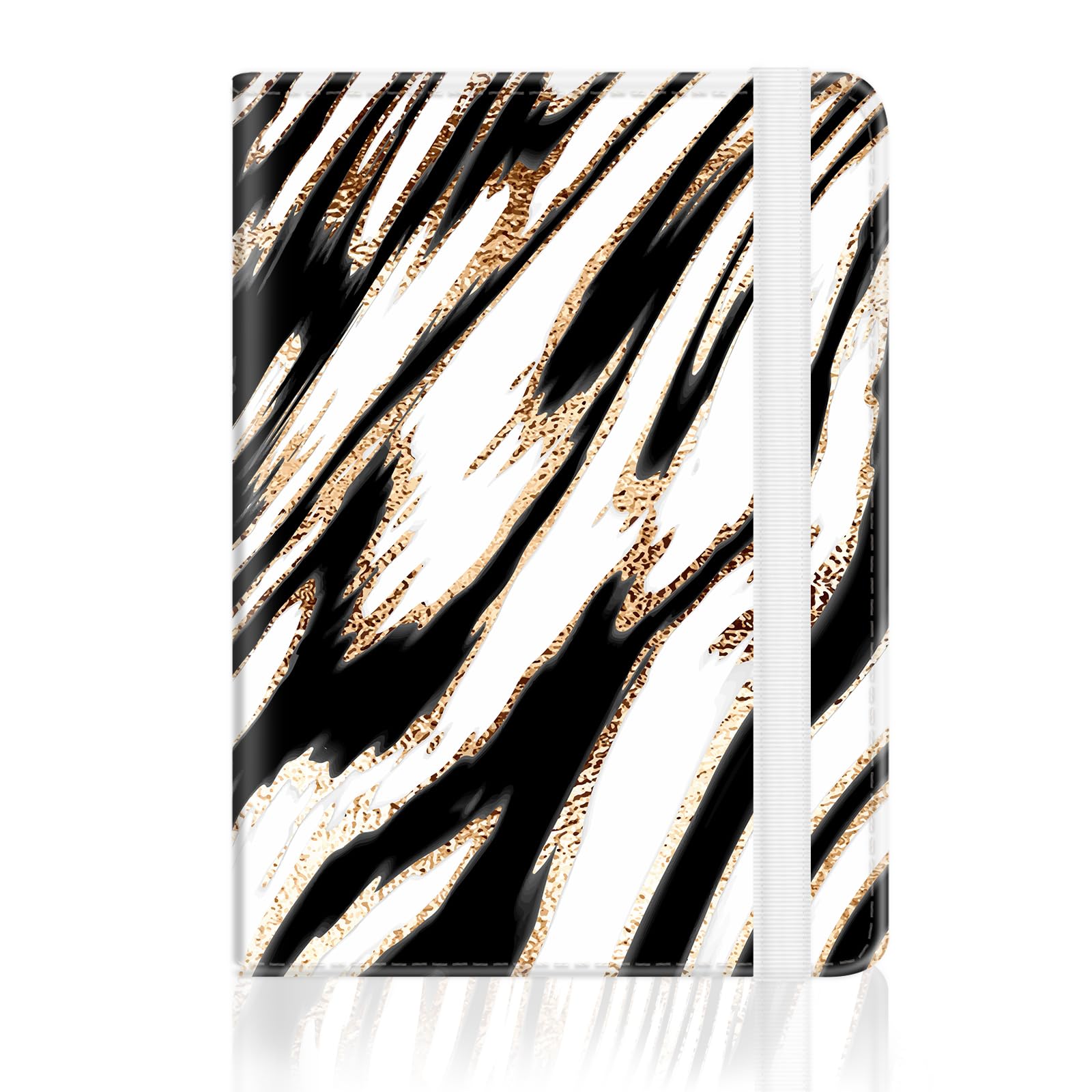 Passport Holder for Travel Essentials, RFID Premium Leather Passport Wallet Cover Case for Travel Must Haves Accessories, Passport Holders for Women Men, Golden leopard print-image-18