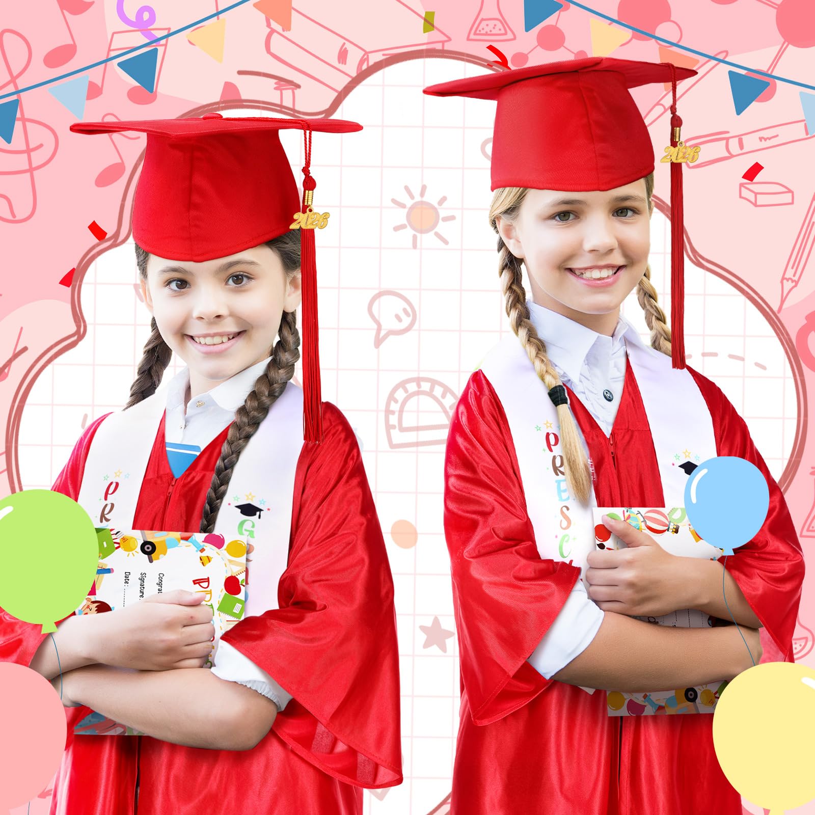 Snapklik.com : Sureio 6 Pcs Kindergarten Preschool Graduation Cap And ...