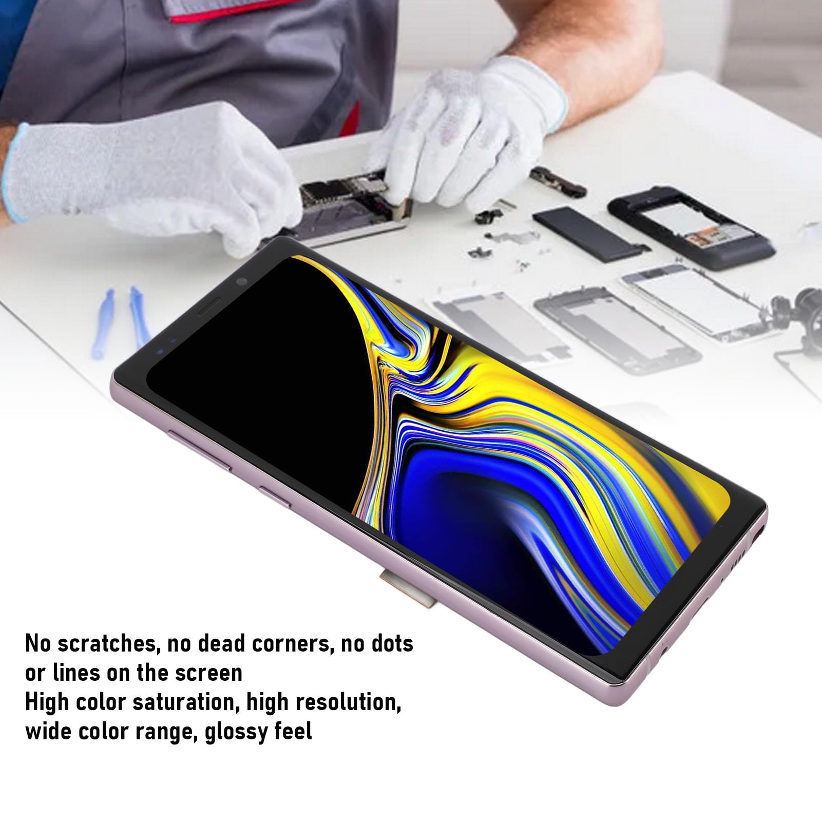 GOWENIC Display LCD 6.4in con Touch Screen 3D Kit di Sostituzione (PURPLE)