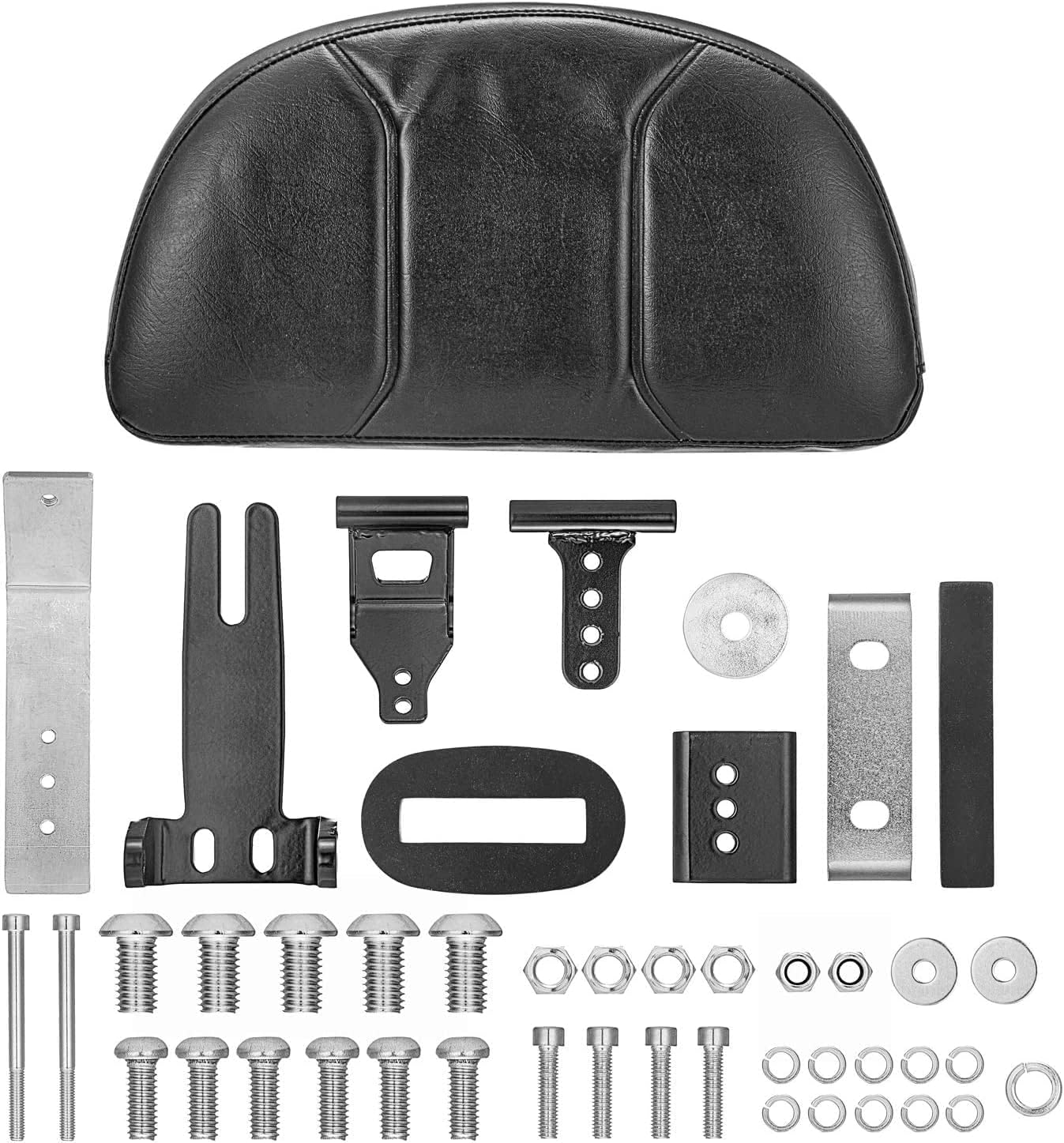 WSays Adjustable Driver Backrest Mount Kit w/Storage Pouch Compatible with Can Am WSays Adjustable Driver Backrest Mount Kit w/Storage Pouch Compatible with Can Am