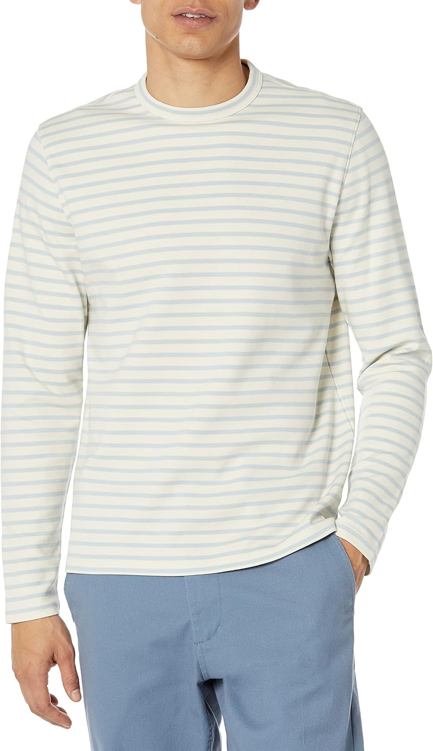 Vince Men's Brenton Stripe L/S Crew - Image 2
