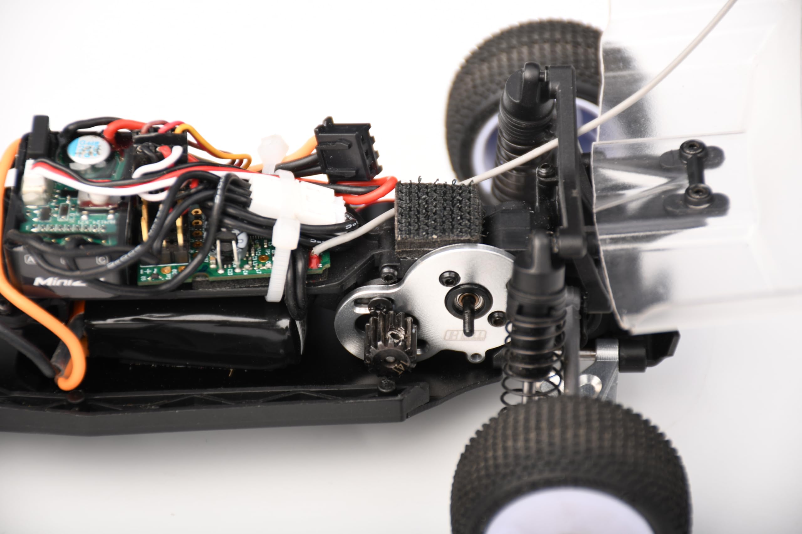 Aluminum 7075 Alloy Motor Plate for LOSI 1:24 Micro-B 2WD Buggy RTR-LOS00007 / 1:28 Micro-T 2S 2WD RTR Stadium Truck-LOS-1392 Upgrades - Blue