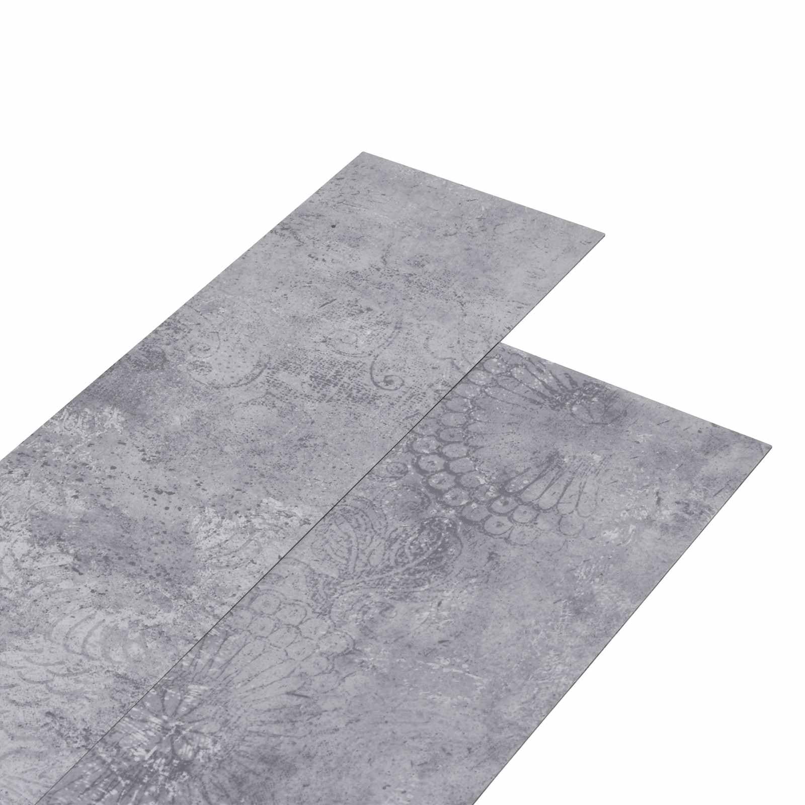 Set di 32 pannelli autoadesivi in PVC grigio cemento, 91,4 x 15,2 cm, 4,46 m², per soggiorno, cucina, corridoio, per ristrutturazione di pavimenti in vinile