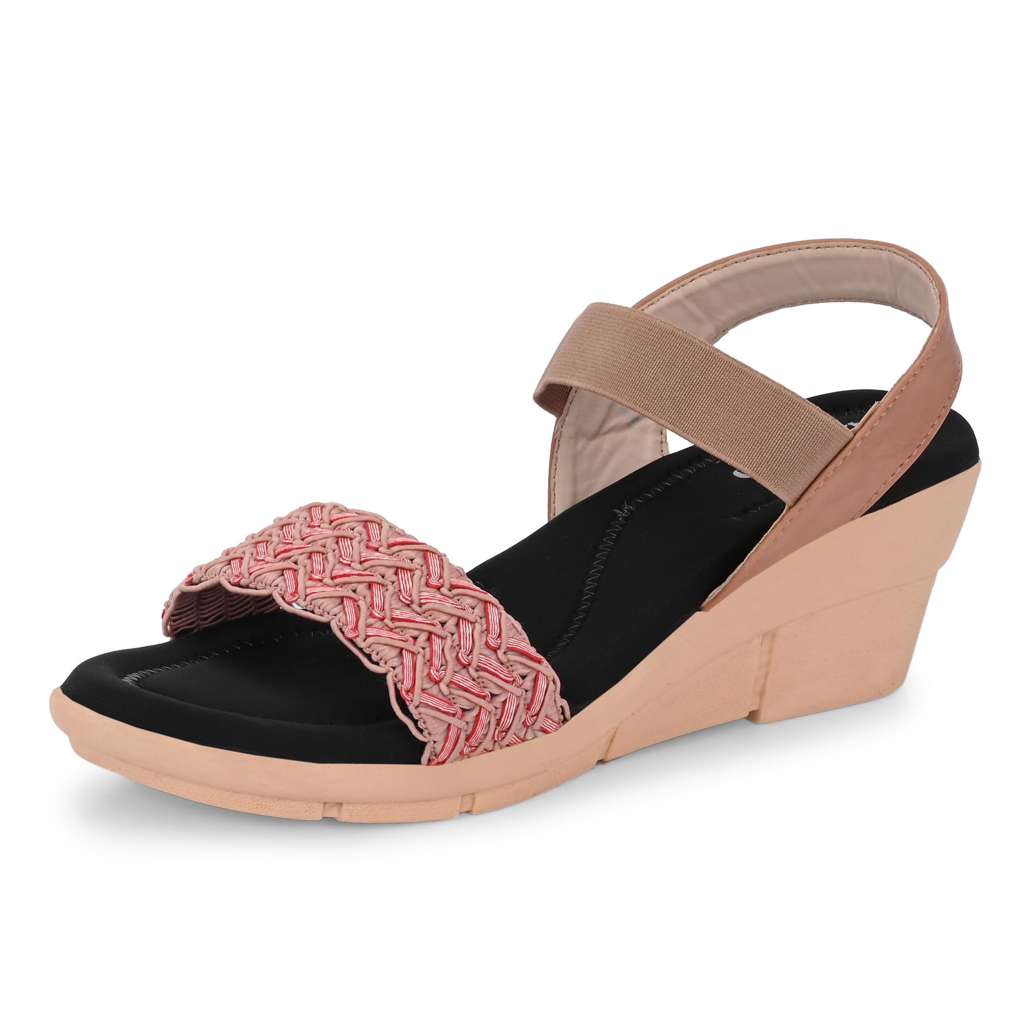 centrino Women 7318 Fashion Sandal with Adjustable Straps | Perfect for Party Wear and Casual Outfits with high Heels/Flat Heel | All-day comfort with Plush cushioning-picture-11