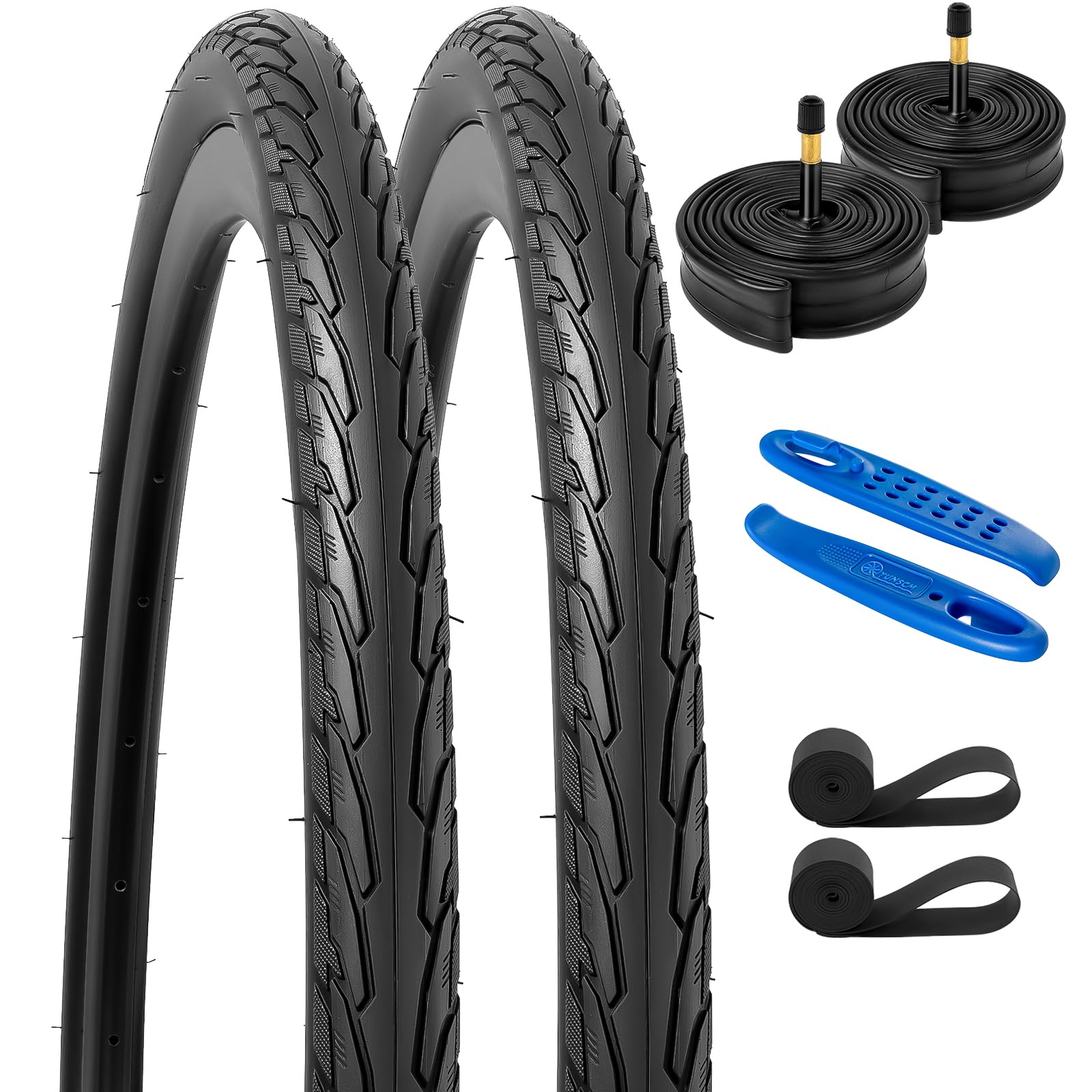 Amazon | YunSCM 2本セット,700 38c タイヤ,700x38c 40-622 自転車