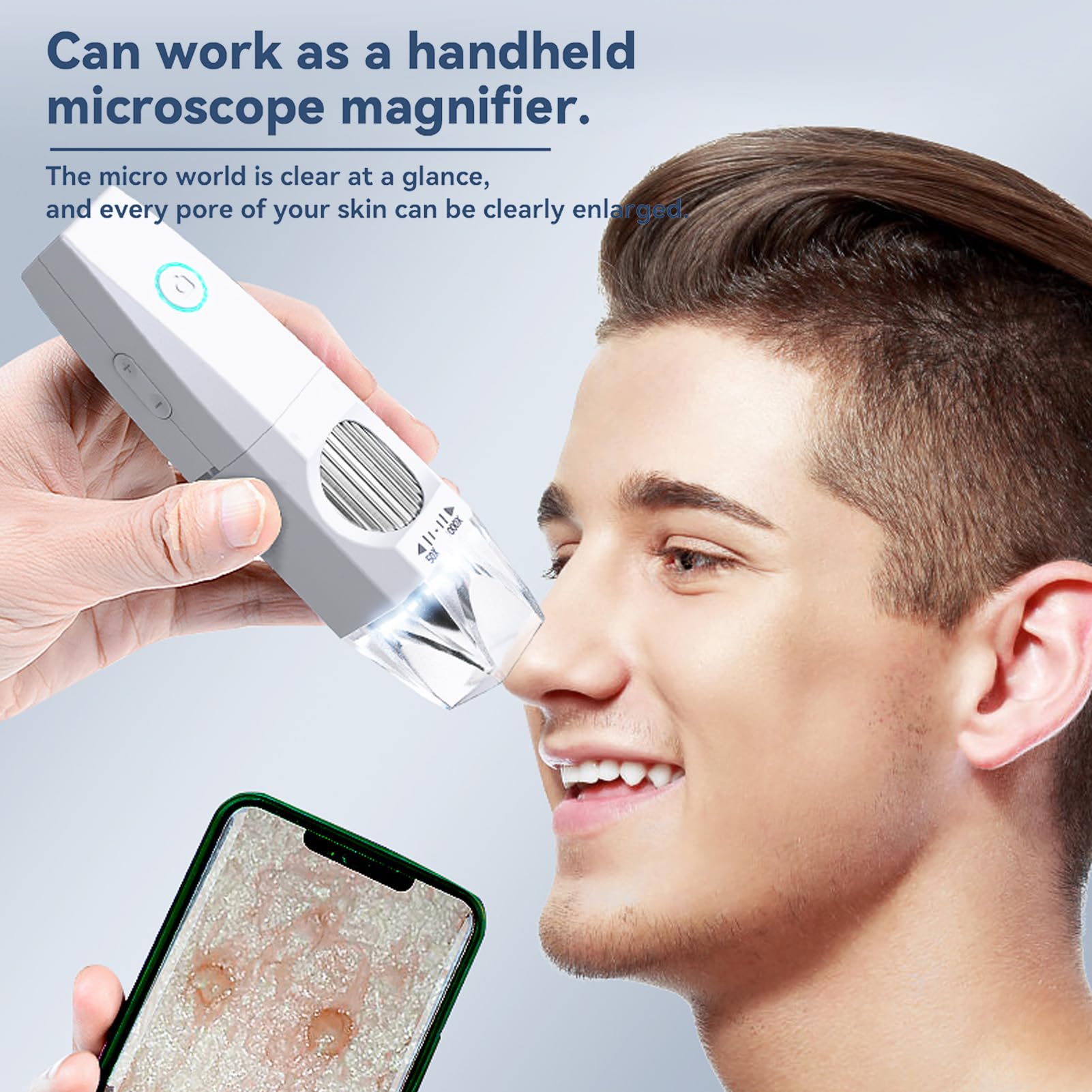 Digitales Mikroskop Drahtlose Taschen-Hand-USB-Mikroskope, 1000X Vergrößerung 2MP HD Lupe, Inspektions Kamera WiFi Drahtlose Verbindung für Android, OS X