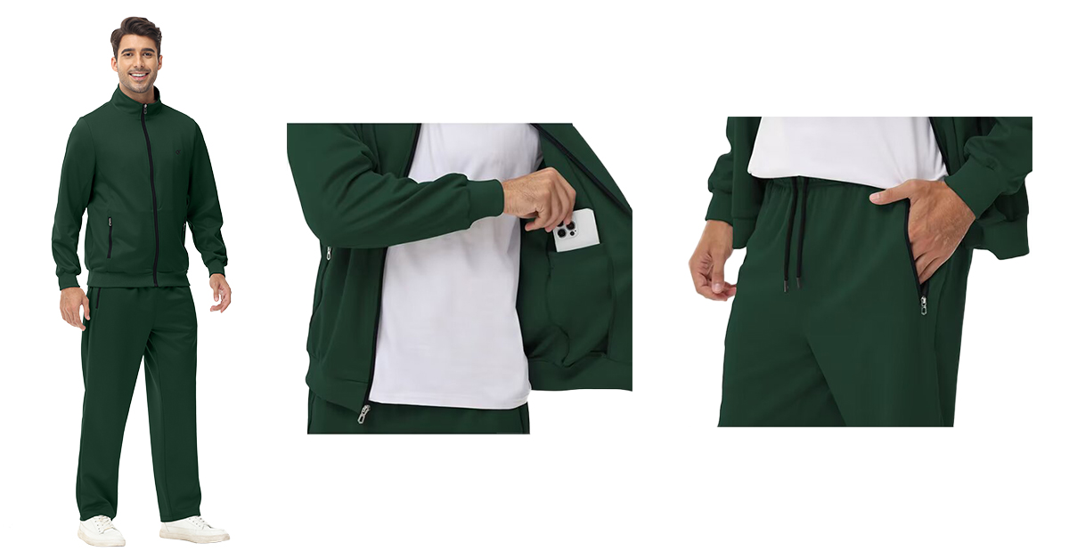 yuyangdpb Men's Tracksuits 2 Piece Outfits Full Zip Sports