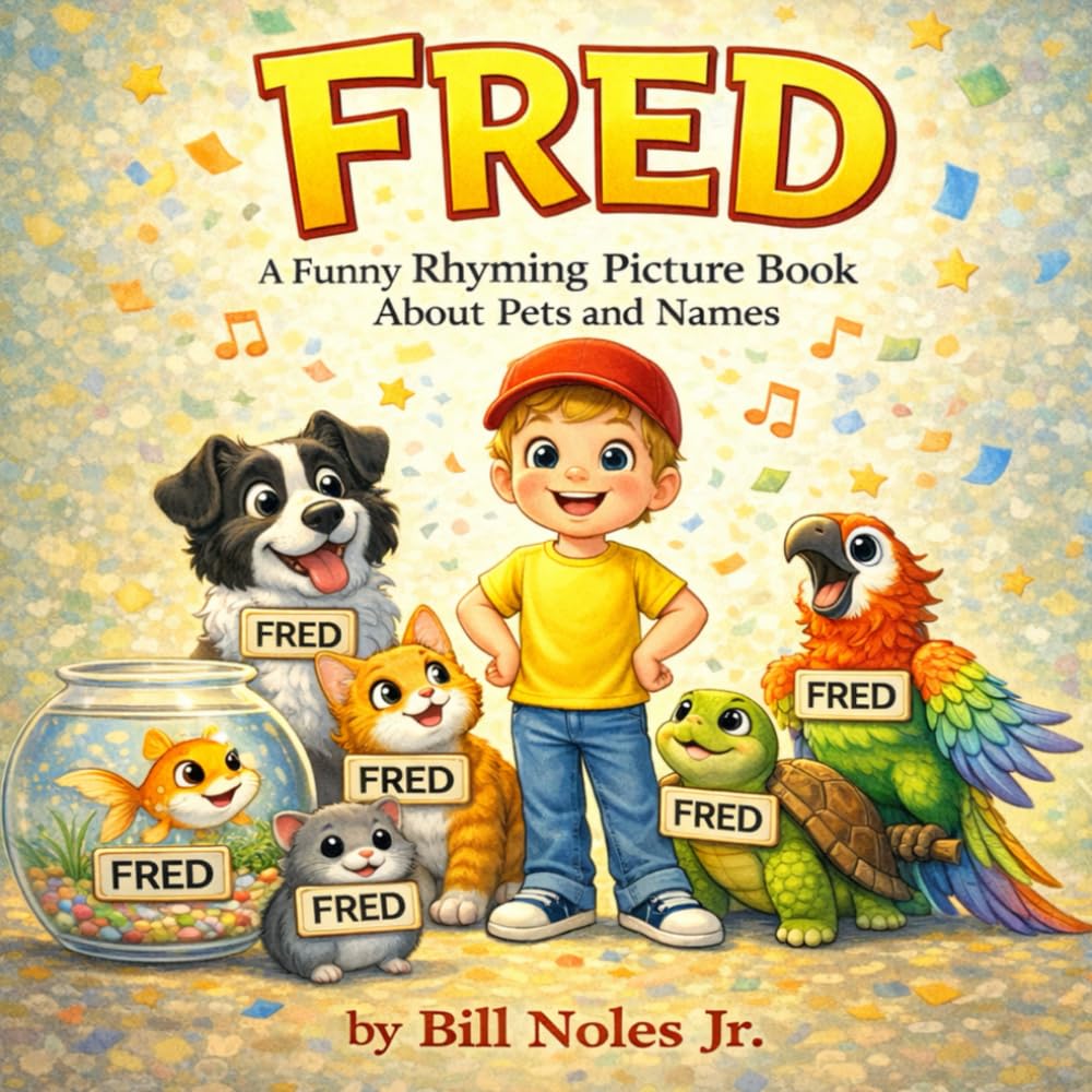FRED: A Funny Rhyming Picture Book About Pets and Names